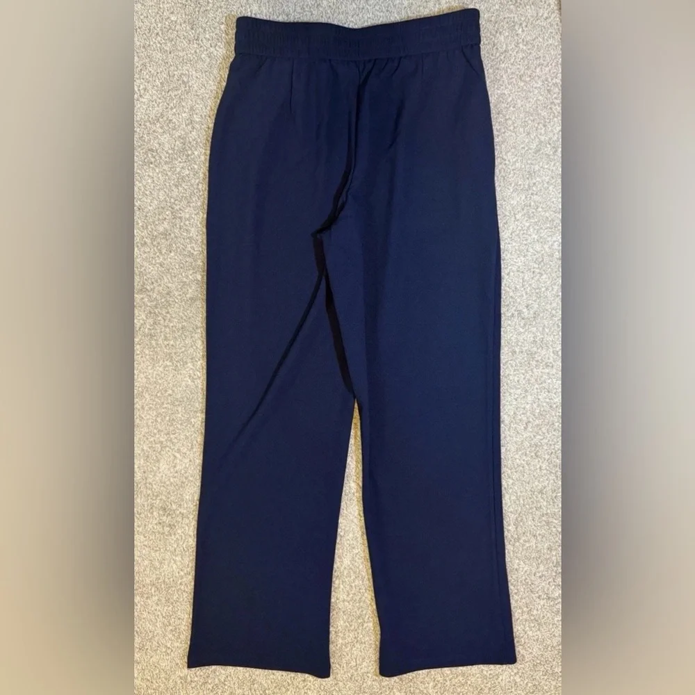 Glamorease Drape Pull On Pants Women's Size XL Regular Navy Straight Leg NWT - Picture 4 of 10